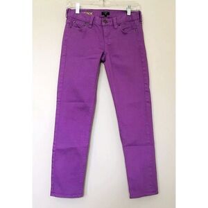 J. CREW Sz 24 Violet Matchstick Cropped Jeans